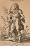 The Gods of Parnassus Together with three related individual portraits by Robert Boissard, print (other), sold Jul 2018