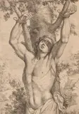 Saint Sebastian Etching [R-D2] by Simon François de Tours, Etching, offered Jul 2018