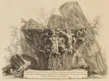Ancient intersection of the Via Appia and Via by Giovanni Battista Piranesi, engraving, sold Jul 2018