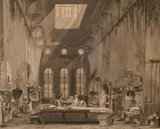 The West Prospect of the Cathedral Church of the Isle of Man Engraving by Daniel King, Engraving from Dugdale’s Monasticon Anglicanum, circa, offered Jul 2018