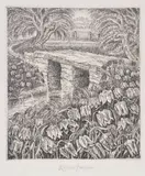 Fritillaries By A Bridge Etching Signed in by Robin Tanner, Etching, sold Jul 2018