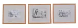 A set of five prints, to include Look ! Mummy, a recipe for a piano by Lewis Baumer, print (other), sold Jun 2018