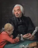 Portrait of Hubert Antoine du Bertrand, Principal de Navarre by Francois Brossard de Beaulieu, 1782, Oil on canvas, sold Apr 2018