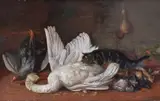 The Intruder by Horatio Henry Couldery, 1875, Oil on canvas, sold Apr 2018