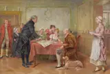 The proposition by George Goodwin Kilburne, Oil on canvas, offered Apr 2018