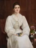Portrait of Leonora Philipps by Charles Edward Hallé, 1896, Oil on canvas, offered Apr 2018