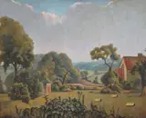 Suffolk farm Oil by Walter James Steggles, oil, sold Apr 2018