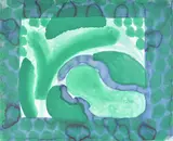 David's Pool (Heenk 55) Etching and aquatint printed in colours with hand-colouring by Cinda Sparling, New York, 1979-85, on Hahnemühle paper by Howard Hodgkin, Etching and aquatint, sold Apr 2018