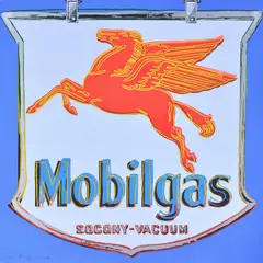 Mobil (Feldman & Schellmann II.350) Screenprint in colours, 1985, from Ads by Andy Warhol, Screenprint in colours, sold Apr 2018