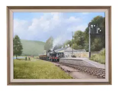 Stands at Looe Cornwall by Brecon Don, 1983, Oil on canvas, offered Apr 2018