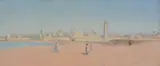 Mogador, Southern Morocco Oil on canvas Signed lower right 33 x 76cm (13 x 29 7/8in.) by Tom Robertson, Oil on canvas, sold Apr 2018
