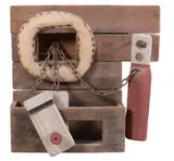 Assemblage Maritime , a wood, metal, paint, cloth and straw construction by Mark Brusse, photograph, offered Apr 2018