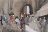 A North African market scene Hercules Brabazon by Hercules Brabazon Brabazon, Watercolour, sold Apr 2018