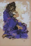 Study of a Romani girl Watercolour and by Jean Gaston Mantel, Watercolour and gouache, offered Apr 2018