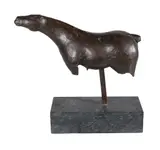 Dark brown patination by Pierre Rudolf Siebold, bronze, sold Apr 2018
