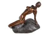Mid brown patination by Tom Merrifield, bronze, sold Apr 2018