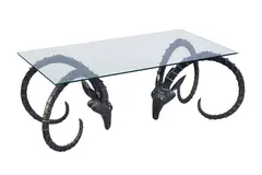 A sculptural bronze Ibex centre table by Alain Chervet, bronze, sold Apr 2018