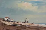 Suffolk Coast Swept Oil by Roy Petley, Oil on board, sold Feb 2018