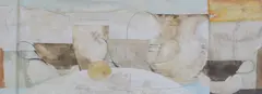 Untitled by Ffiona Lewis, 1996, Oil and pencil on relief board, sold Feb 2018
