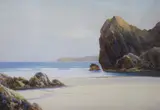 West Bude, Cornwall by John Whiteley, gouache, sold Jun 2021