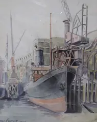 SS Marengo by Max Parsons A.R.C.A., watercolour on card, offered Jun 2021