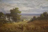 Homestead Surrey by George William Mote, 1874, oil on canvas, sold May 2021
