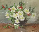 Comprising two by Edith Alice Andrews, watercolor, sold May 2021