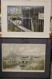 Newhaven, 1979' and a lithograph by Jeremy King (b by Roland Collins, Wood, sold May 2021