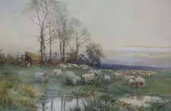 The Hock (Evening) by David Bates, watercolour, sold May 2021