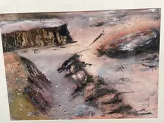 Wright Valley by Niamh Collins, oil on paper, offered May 2021