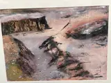 Wright Valley by Niamh Collins, oil on paper, offered May 2021