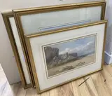 Northumberland coast, initialled, 22 x 37cm with four other assorted watercolours by John Mole, watercolour, sold May 2021