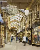 Burlington Arcade by Bert Wright, watercolour, sold May 2021