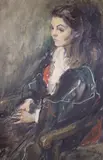 Portrait of Carolyn Webb by Margaret Milne, oil on canvas, sold May 2021