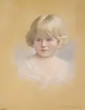 Portrait of a girl by John Archibald Alexander Berrie, pastel on paper, sold May 2021