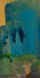 Abstract II, 11 x 6cm by Jean Picton Ba, oil on paper, offered May 2021