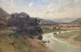 Melrose near Newstead by George Gray, oil on canvas, sold May 2021