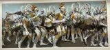 Musik Rikwest by Akash Bhatt, 2004, mixed media on board, sold Apr 2021