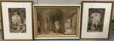 French church interior by Samuel Gillespie Prout, watercolour and a, sold Apr 2021