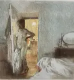Nude I by Bernard Dunstan, lithograph, sold Apr 2021