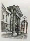 St. Giles in the Field by David Gentleman, lithograph, sold Apr 2021