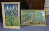 Menorah'' with plaque inscribed: ''The Menorah has been presented to the Lady Brabourne on the occasion of Israel Independence Day dinner, 1961 by Phoebus Tuttnauer, 1961, oil on canvas, sold Apr 2021