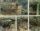5 studies of the Tank Bridge, Bankside Gallery label verso, overall 40 x 50cm by John Wiltshire, watercolour, sold Apr 2021