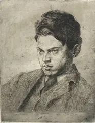 Artist proof by Augustus John, pencil, sold Apr 2021