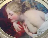 Untitled by F. Suchon, oil on board, sold Mar 2021