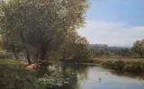 Untitled by George Vicat Cole, 1885, oil on canvas, sold Mar 2021