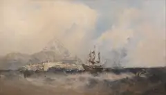 5in by William McAlpine, Oil on canvas relined, sold Mar 2021