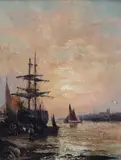 5 x 7.5in by William Thornley, oil on canvas, sold Mar 2021
