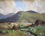 Untitled by Maurice Canning Wilks, oil on board, sold Mar 2021