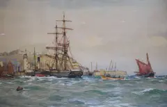 Untitled by Ernest Dade, watercolour, sold Mar 2021